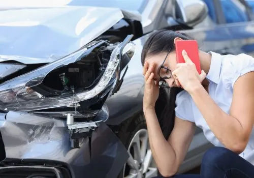 Unfallschaden am Fahrzeug, aufgenommen für die Wertminderung